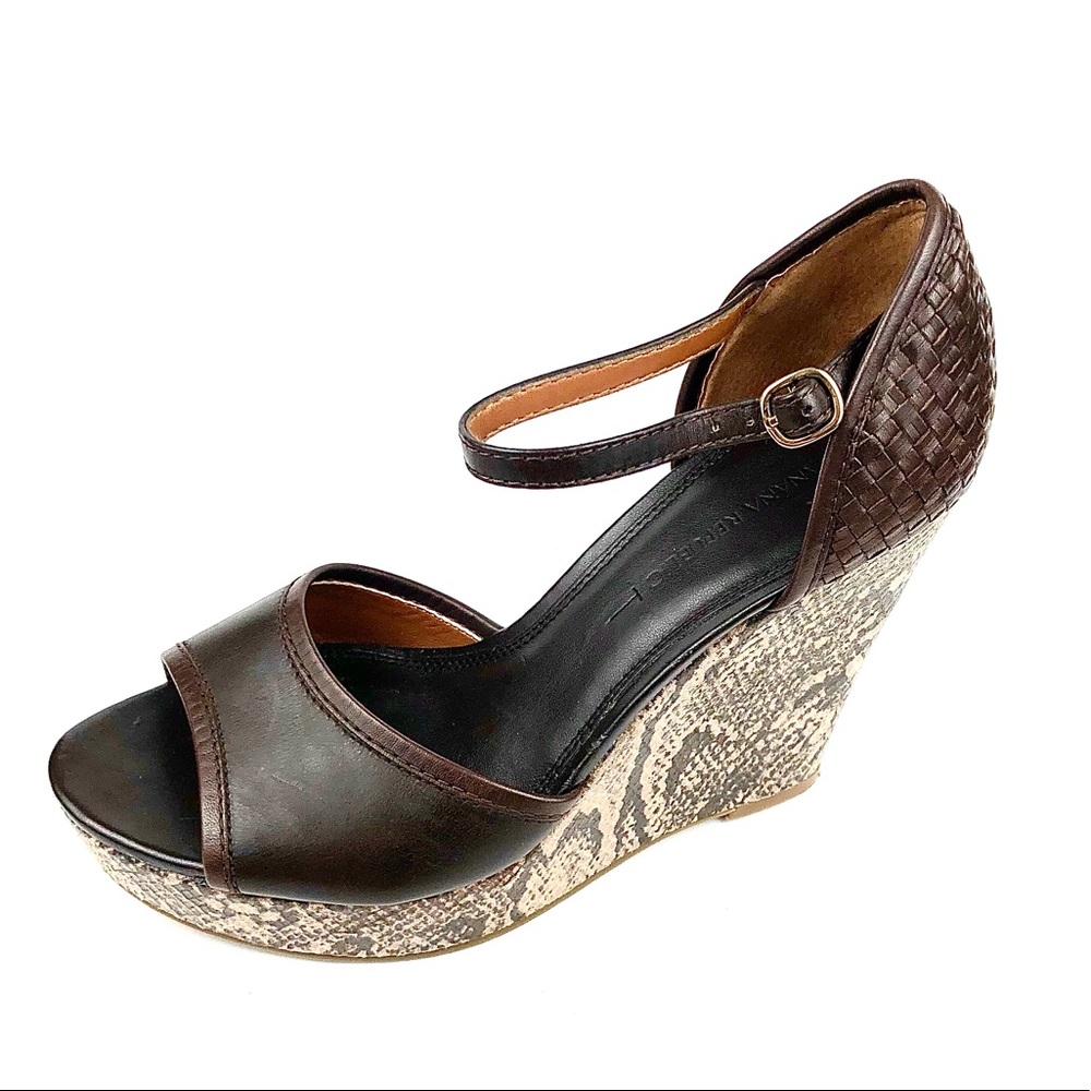 BananaRepublic Women Snake Skin Wrapped Wedge 9M